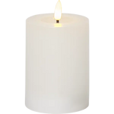 LED Blockljus Flamme Flow Vit 7,5x12,5 cm