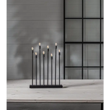 Ljusstake Ladda Svart metall 8L