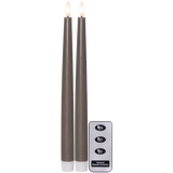 LED Antikljus 2-pack Flamme Slim Mullvad 28,5 cm