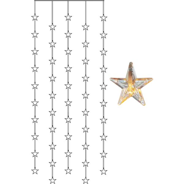 Ljusgardin Star Curtain 90x200cm 50 L