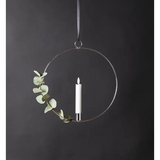 Inomhusdekoration Flamme Ring Silver hängande 30 cm