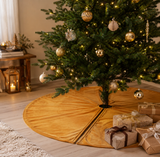 Julgransmatta 'Velour' M - Guld