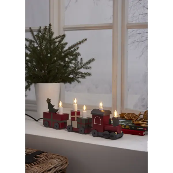 Ljusstake Christmas train Multi 5L