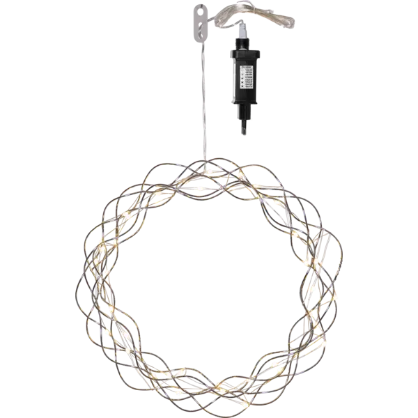 Krans Curly Silver 30cm