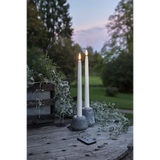 LED Antikljus 2-pack Flamme Slim Outdoor Vit 28 cm