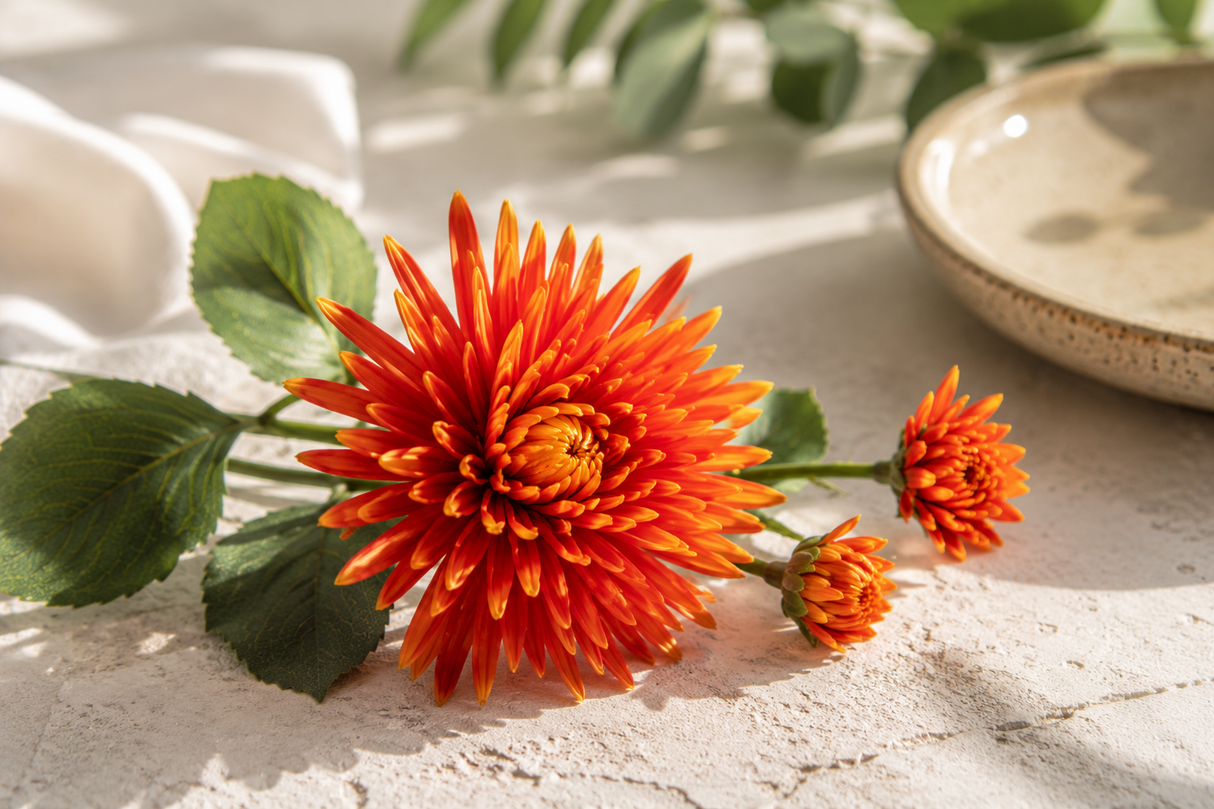 Dahlia orange 71 cm
