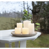 LED Blockljus Paul set of 5 Beige 10x15 cm
