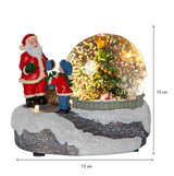Inomhusdekoration Winterville Multi snöglob tomte