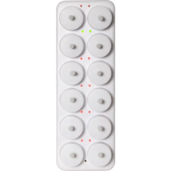 LED Värmeljus 12-pack Flamme Charge Vit 4x5 cm