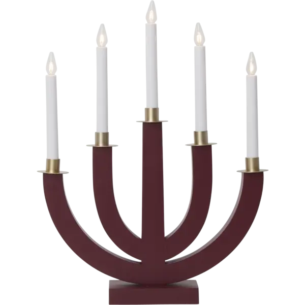 Ljusstake Eli Röd 5L
