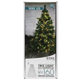 Julgransslinga Serie LED Svart 160L ww