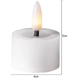 LED Värmeljus 2-pack Flamme Flow Vit 4x5 cm