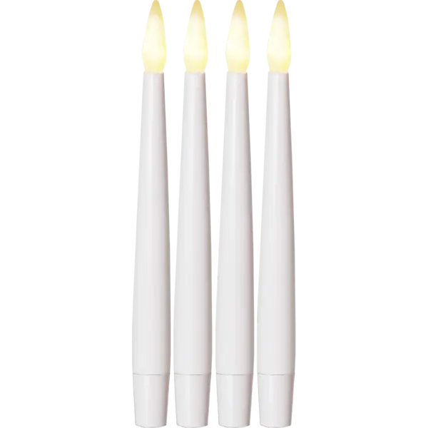 LED Antikljus 4-pack Paulina Vit 15,5 cm