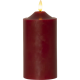 LED Blockljus Flamme Top Röd 7,5x17 cm
