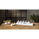 LED Värmeljus 12-pack Flamme Charge Vit 4x5 cm