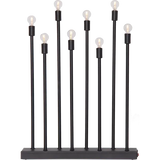 Ljusstake Ladda Svart metall 8L