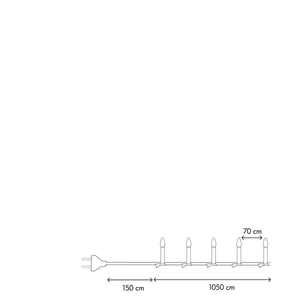 Julgransbelysning Olov 16LED 16 LED