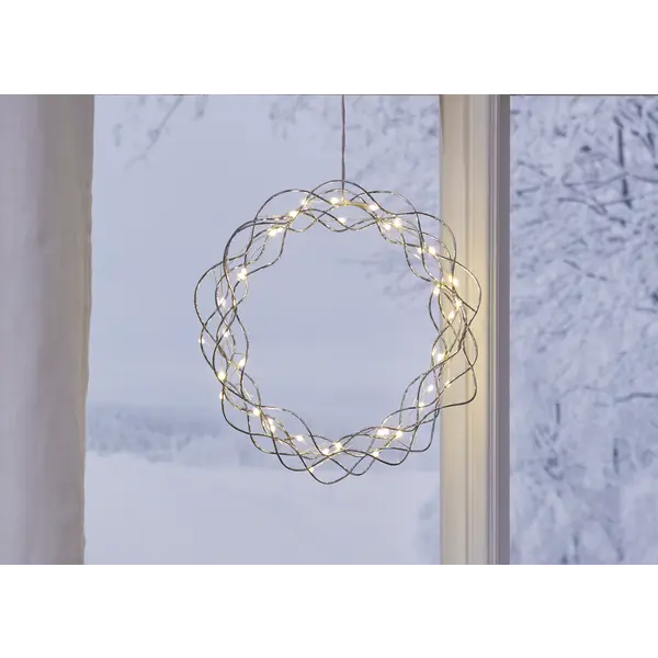 Krans Curly Silver 30cm