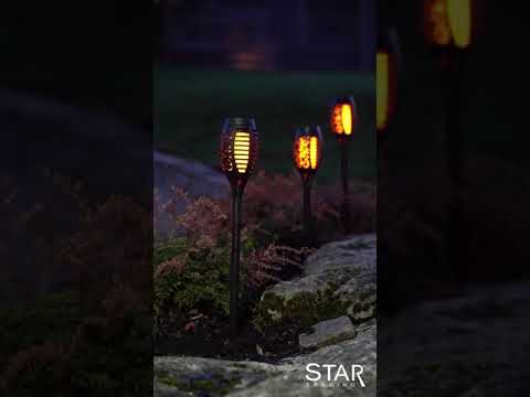 Gångbelysning Solcell 'Flame Mini' 3 pack