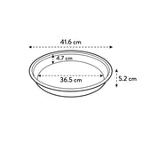 Uni-saucer Fat 'Round' 42cm - Transparent