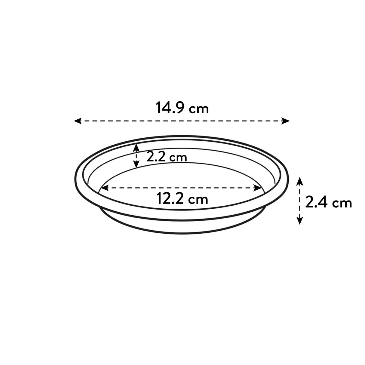 Universal Saucer Round 15cm Terra