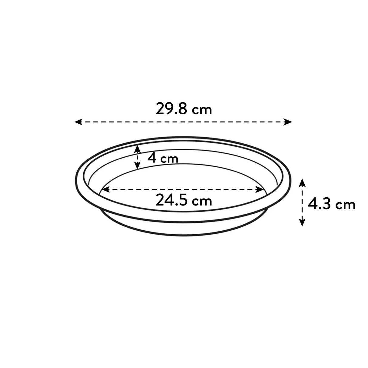 Fat Runt Dia 31 cm Anthracite