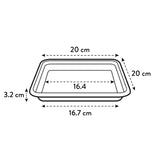 Universal 'Saucer Fat Square' D20cm - Anthracite